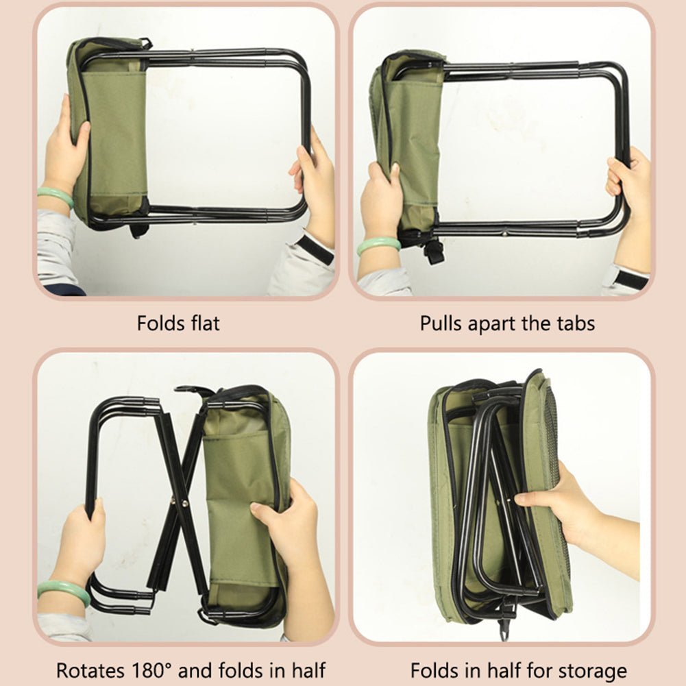 Klappstuhl-Rucksack 2-in-1 wasserdicht klappbar für Outdoor -    Zorenza