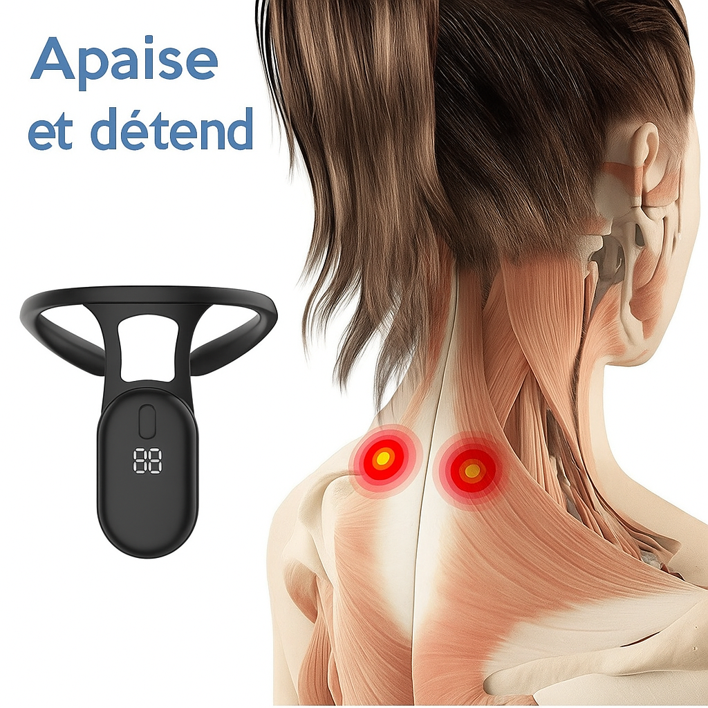 Massage-Gerät für Nacken und Schultern – Drahtlos mit Pulsation -    Zorenza
