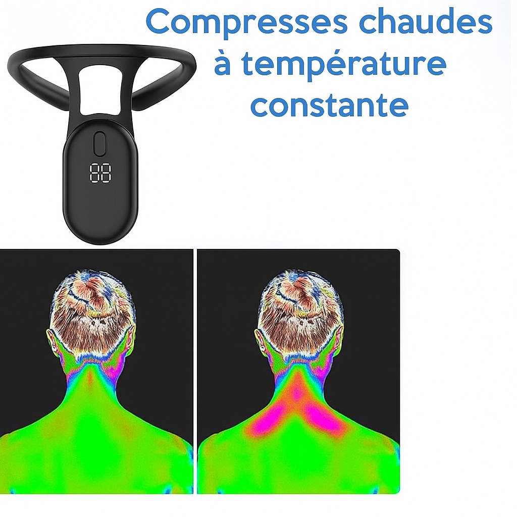 Massage-Gerät für Nacken und Schultern – Drahtlos mit Pulsation -    Zorenza