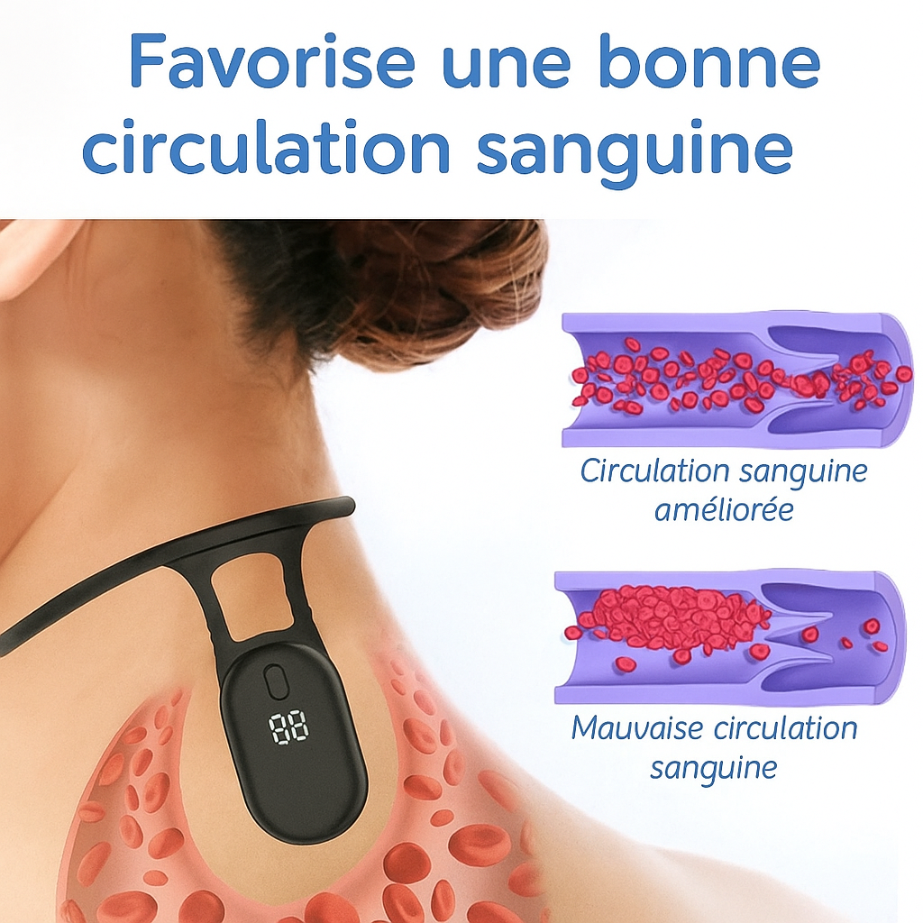 Massage-Gerät für Nacken und Schultern – Drahtlos mit Pulsation -    Zorenza