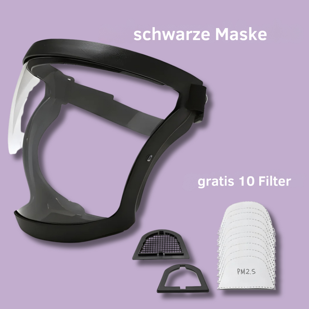 Atemschutzmaske mit HEPA-Filter – Wasserfest und wiederverwendbar -    Zorenza