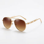 Sonnenbrille mit Kettendetail – Polarisiert mit UV400-Schutz -    Zorenza