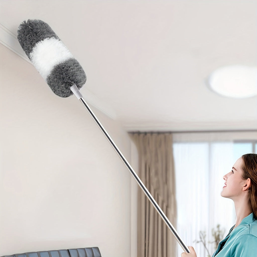 Staubwedel ausziehbar bis 140 cm – Flexibel und waschbar -    Zorenza