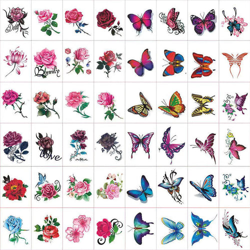 3D Tattoo-Stickers Set – Wasserfest & Hautfreundlich -    Zorenza