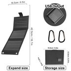 Solarpanel faltbar – Stromversorgung für Outdoor und Camping -    Zorenza