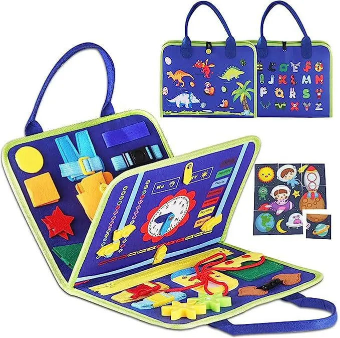 Montessori Busy Board mit Lernaktivitäten -    Zorenza