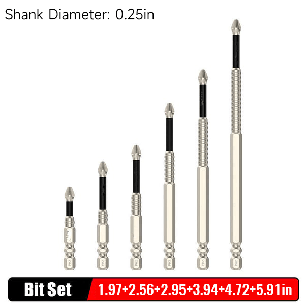 Magnetisches Schrauberbit-Set – Kein Abrutschen mehr (6er-Set) Zorenza