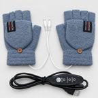 USB Heizhandschuhe Strick mit 3 Wärmestufen -    Zorenza