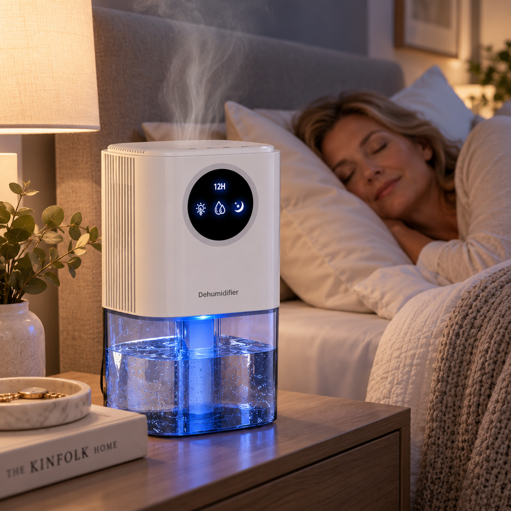 Luftentfeuchter mit Farblicht und Timer -    Zorenza