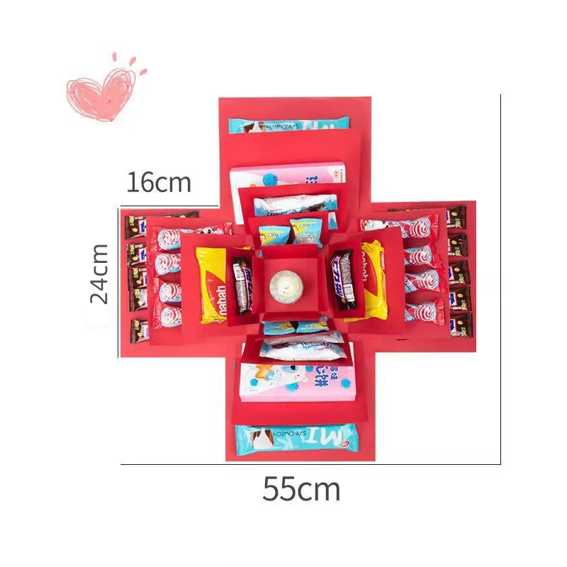 Explosive Geschenkbox 5-teilig – DIY Überraschungsbox zum Selbstbefüllen -    Zorenza