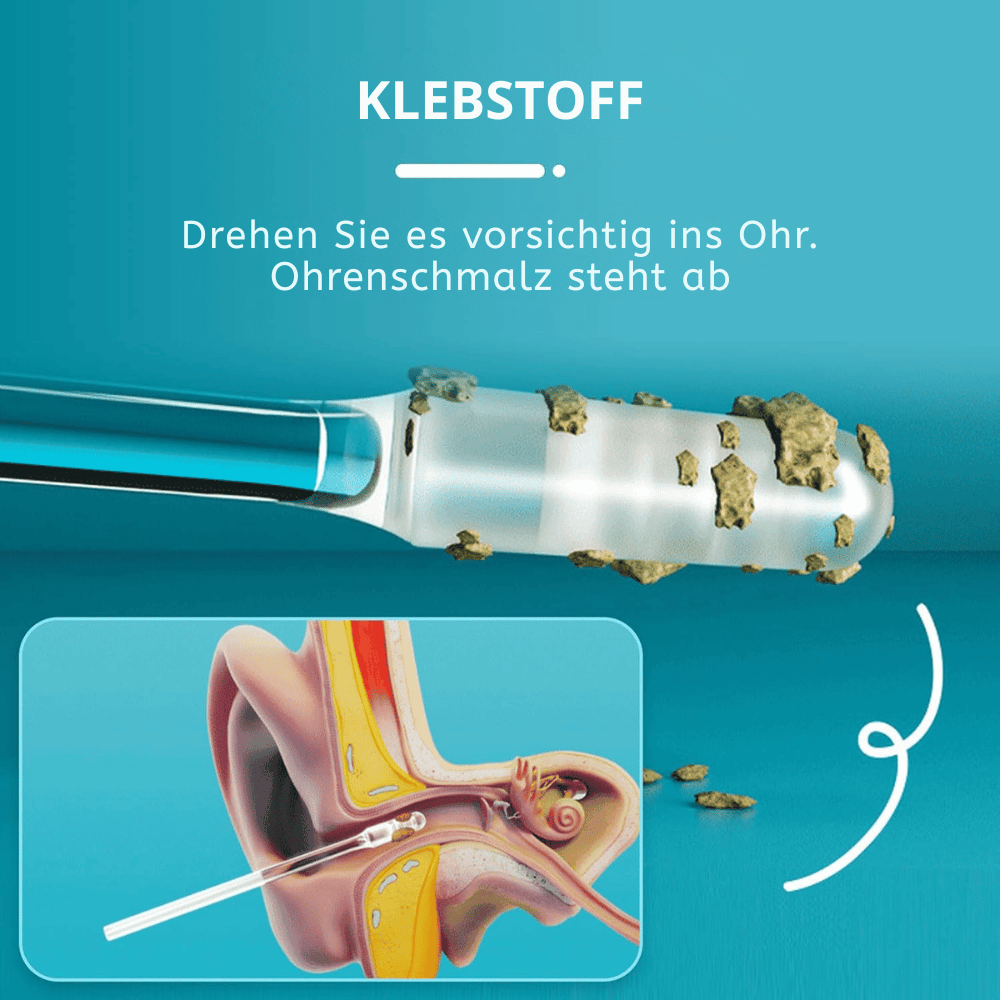 Wiederverwendbare Ohrenreiniger mit klebriger Spitze Zorenza