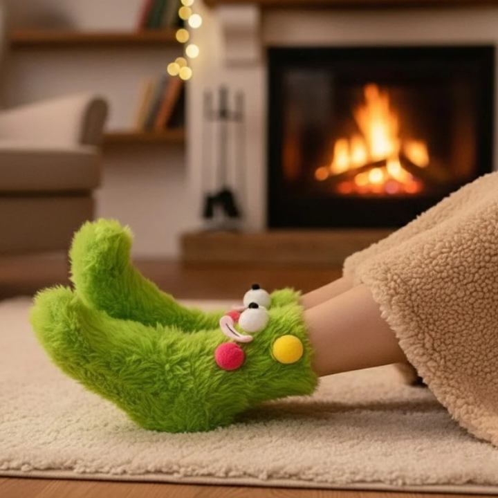 3D-Motivsocken Fleece – Kuschelig Warm für Zuhause -    Zorenza