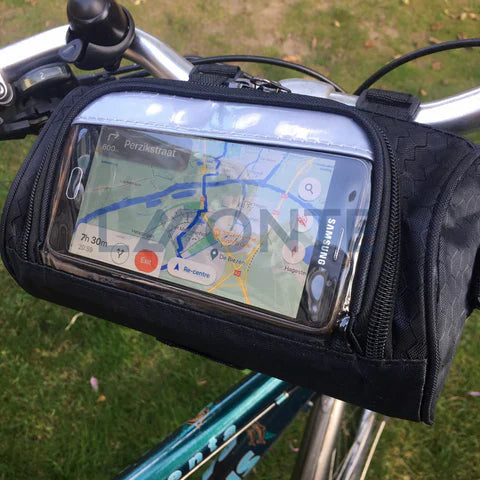 Fahrrad-Lenkertasche mit Touchscreen-Fenster – Navigieren ohne Hände Zorenza