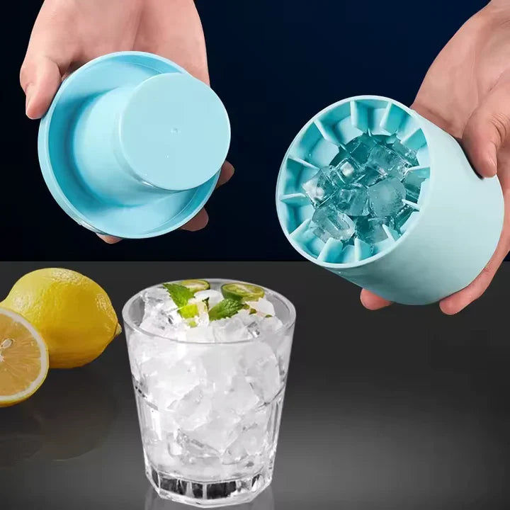 Silikon-Eiswürfelform – Eiswürfel auf einen Schlag Zorenza