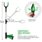 Greifzange mit verstellbarem Winkelarm – 80 cm -    Zorenza