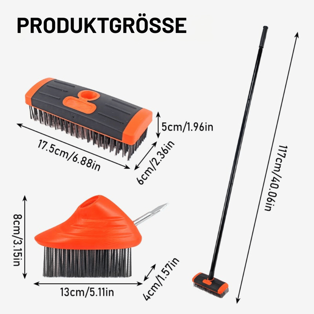 Fugenbürstemit verstellbarem Griff -    Zorenza