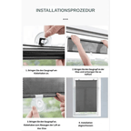 Fensterrollo mit UV-Schutz – selbsthaftend, ohne Bohren -    Zorenza