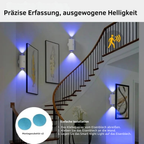 LED-Wandleuchte mit Bewegungsmelder – Farbwechsel -    Zorenza