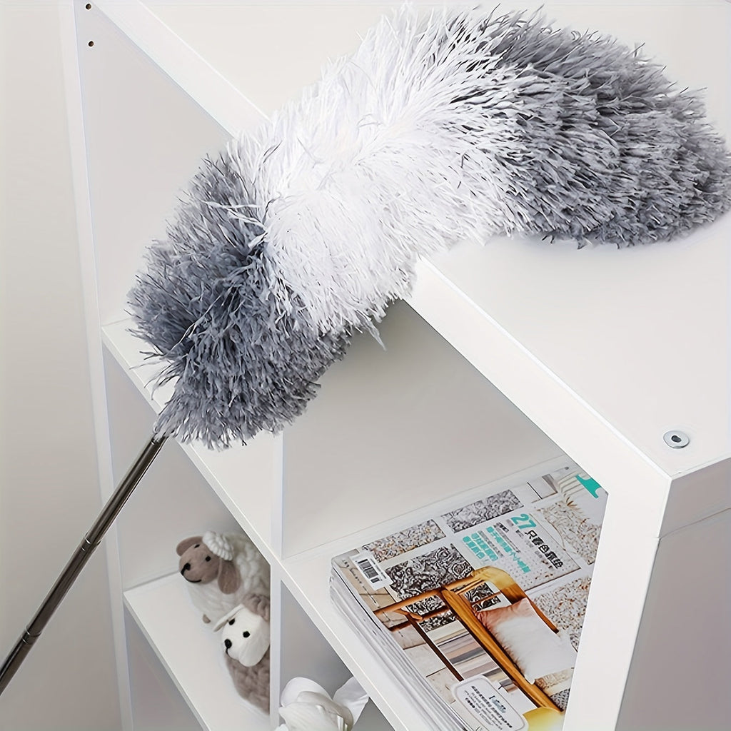 Staubwedel ausziehbar bis 140 cm – Flexibel und waschbar -    Zorenza