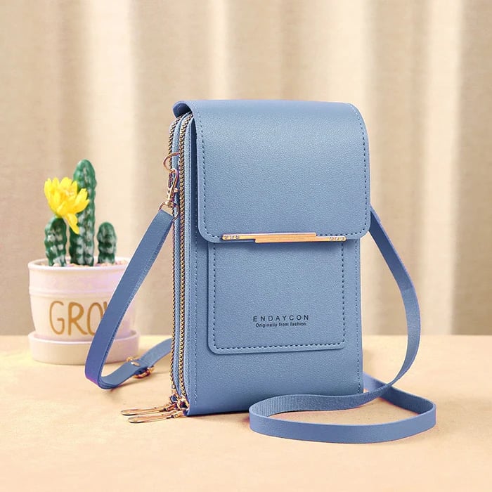 Diebstahlsichere Handytasche mit Umhängegurt – Touchscreen-Bedienung -    Zorenza