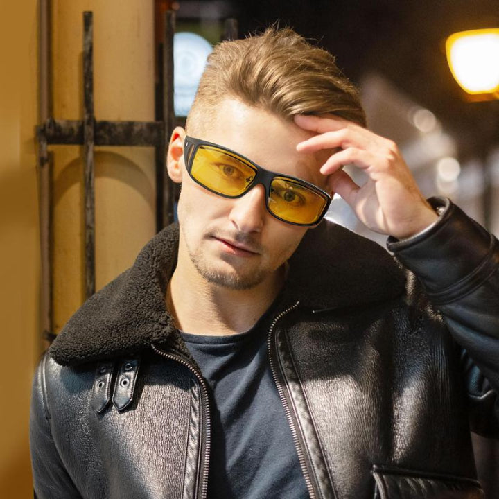 Nachtfahrbrille mit Blendschutz – Polarisierte Gelbgläser -    Zorenza