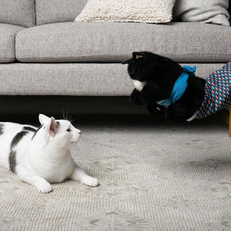 Katzenhandschuh mit Plüschpuppe – Spielen ohne Kratzer Zorenza