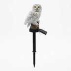 Solar owl garden light with light sensor