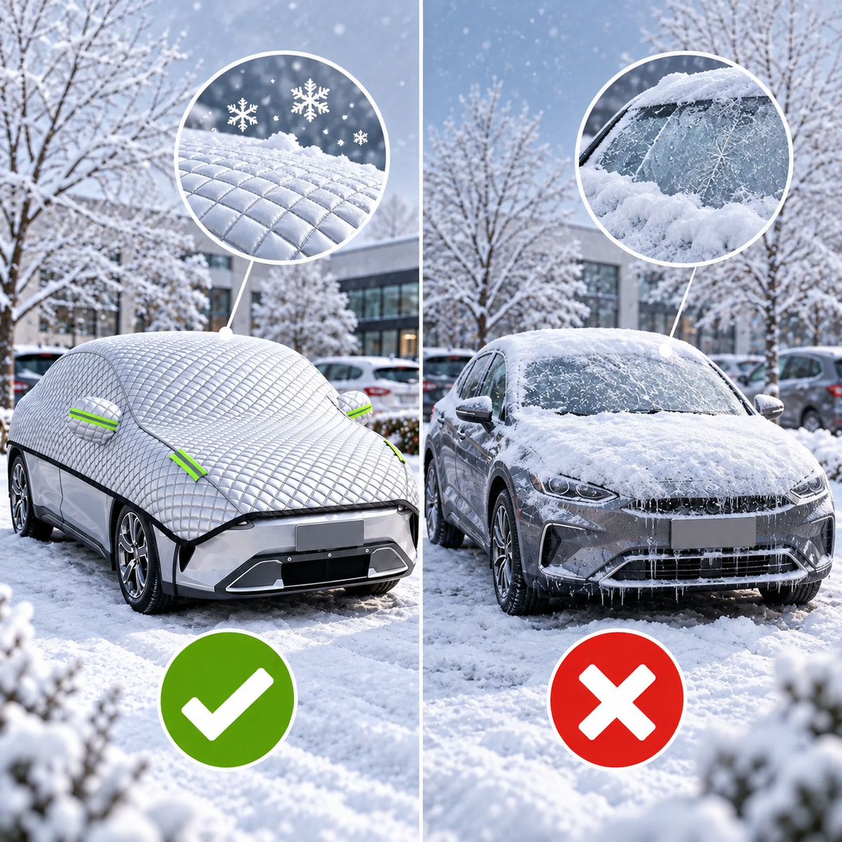 PEVA-Autoabdeckung wasserdicht mit UV-Schutz – für SUV und Limousine -    Zorenza