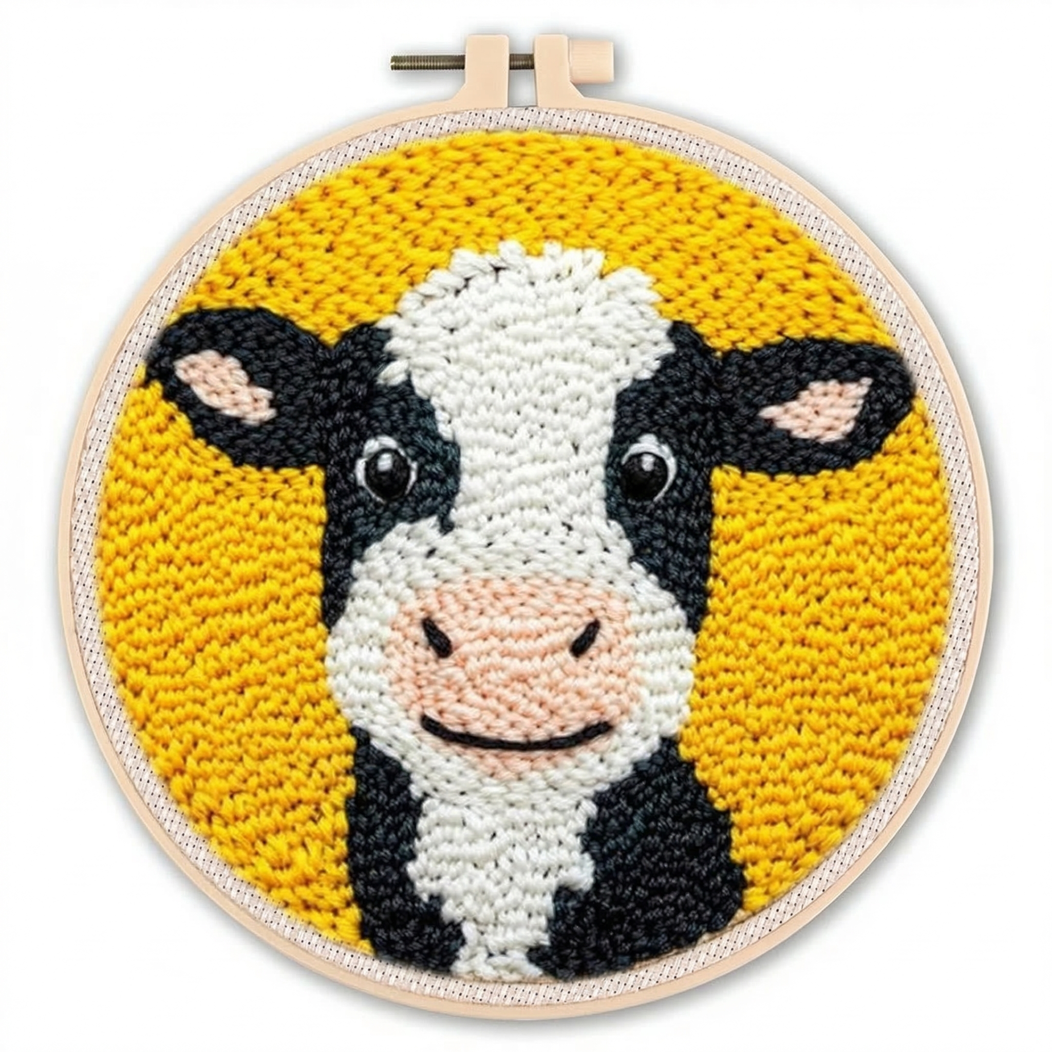 Punch Needle Set mit bunter Wolle und Stickrahmen -    Zorenza