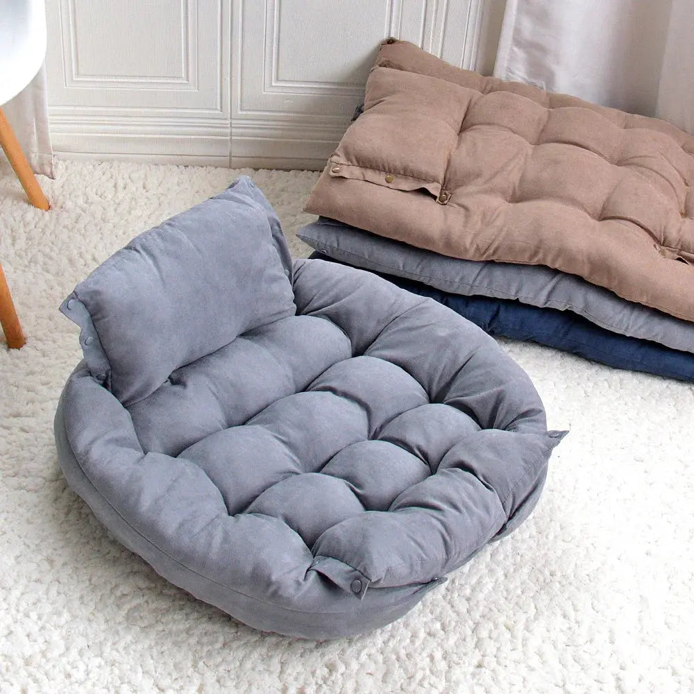 3-in-1 Haustierbett – Sofa, Matte oder Schlafhöhle in einem Zorenza