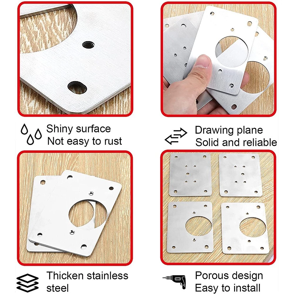 Scharnierplatten-Set für Küchenschränke -    Zorenza