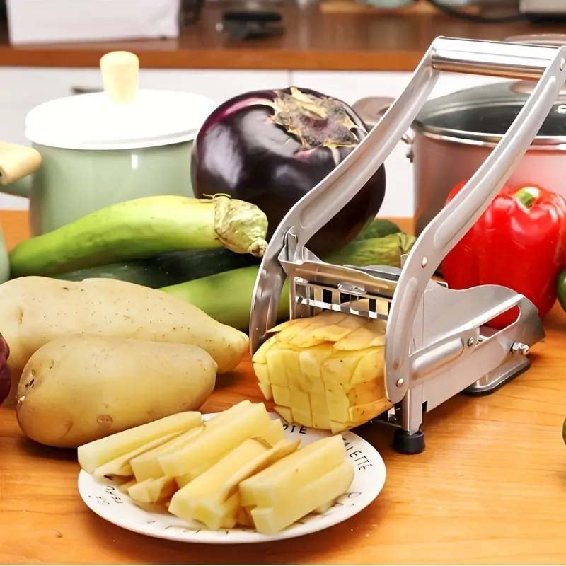 Pommes Schneider Edelstahl mit auswechselbaren Schneidgittern -    Zorenza