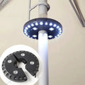 Schirmleuchte LED Batterie – Klemmbar für Sonnenschirm und Stange -    Zorenza