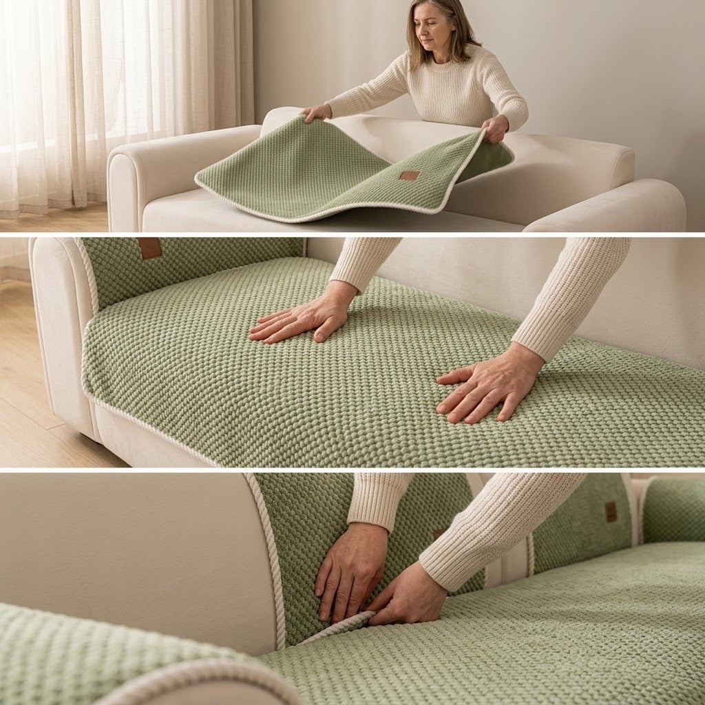 Sofabezug Modular Chenille rutschfest -    Zorenza