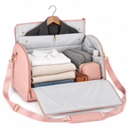 Faltbarer Kleidersack mit Schultergurt – 2-in-1 Reisetasche aus PU, 52 × 25 × 32 cm -    Zorenza