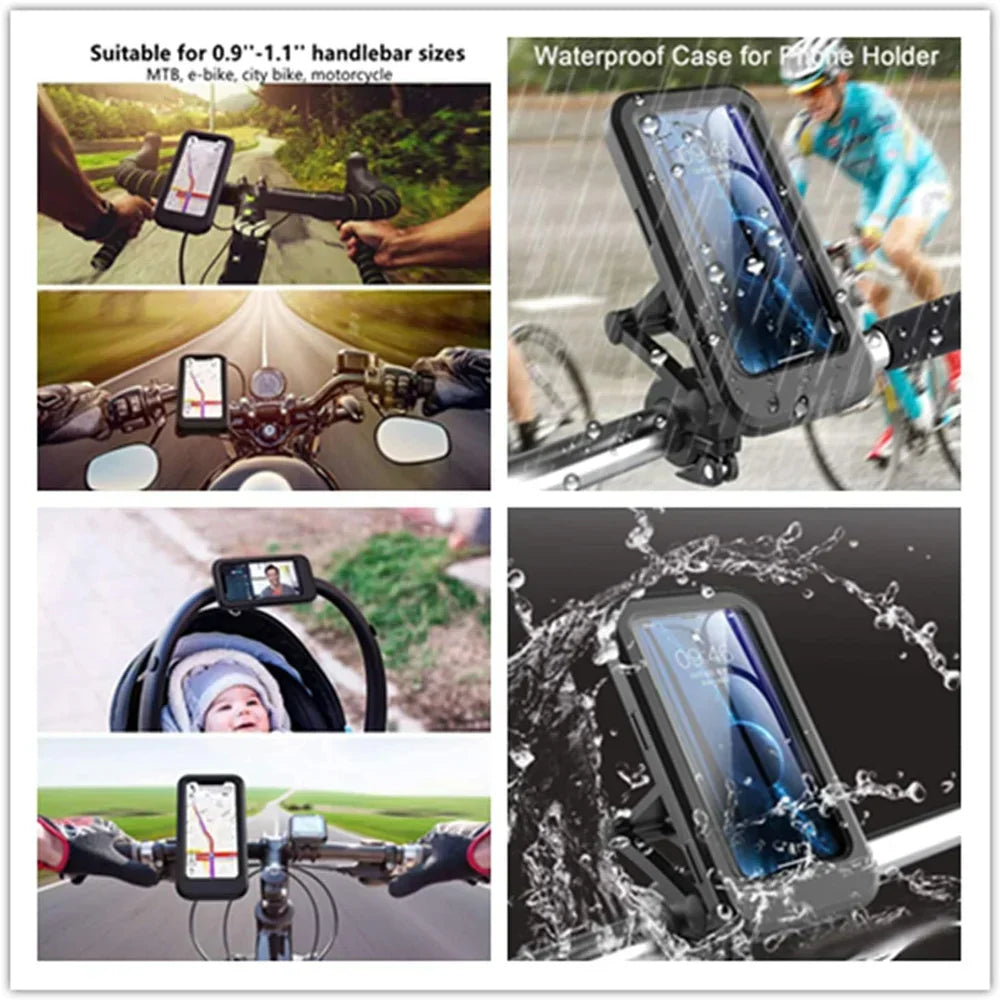 Handyhalterung Fahrrad wasserdicht mit 360° Drehung -    Zorenza