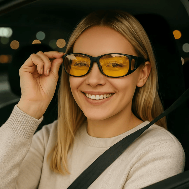 Nachtfahrbrille mit Blendschutz – Polarisierte Gelbgläser -    Zorenza