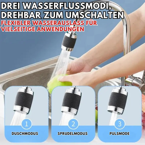 360° drehbarer Spritzwasserschutz-Wasserhahn-Aufsatz – Einfaches und sauberes Spülen Zorenza