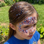 Glitzer-Stick für Gesicht und Körper – Patriotische Farben -    Zorenza