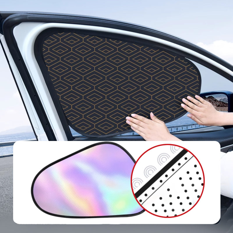 Auto-Sonnenschutz Set 4-teilig – UV-Schutz für alle Seitenfenster -    Zorenza