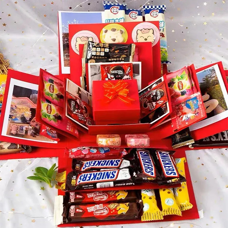 Explosive Geschenkbox 5-teilig – DIY Überraschungsbox zum Selbstbefüllen -    Zorenza