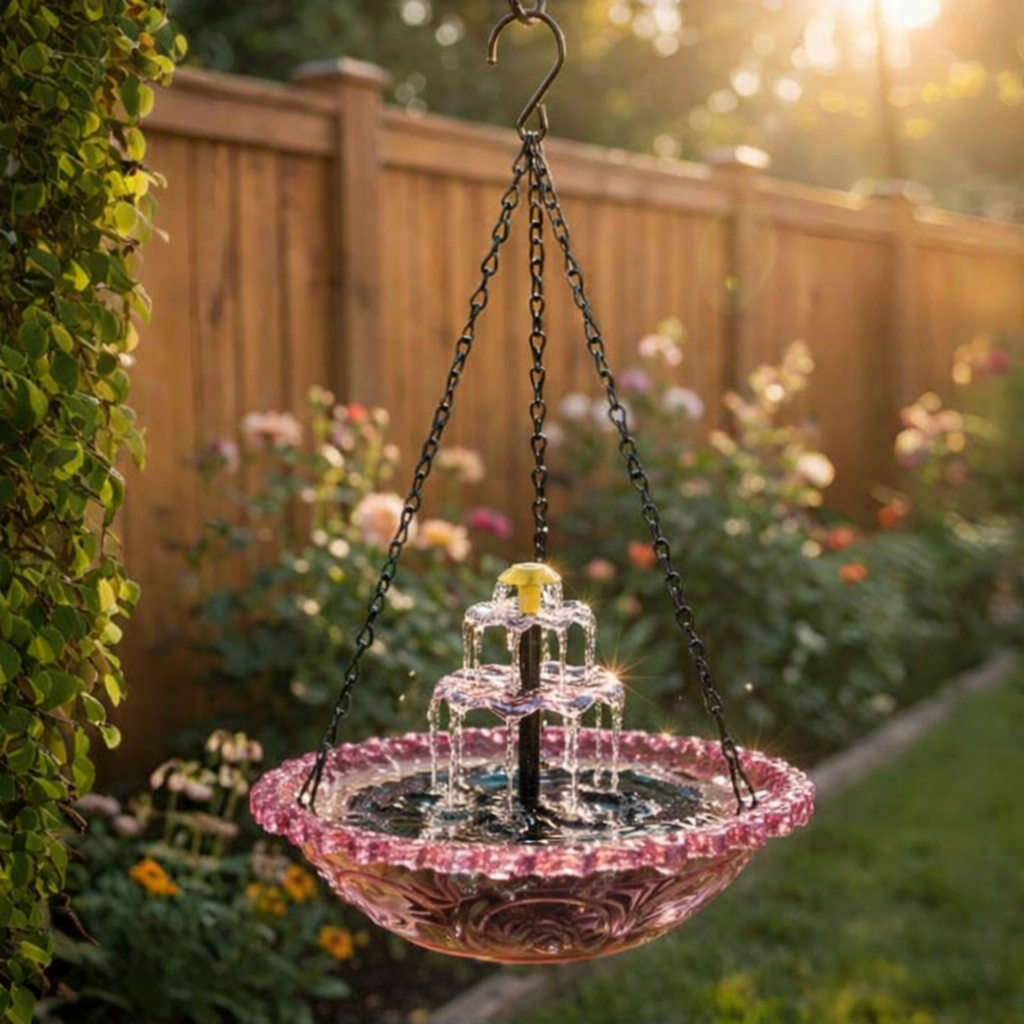 Solar-Hängebrunnen mit 2-stufigem Wasserfall Zorenza