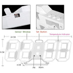 3D LED Digital-Wanduhr Zorenza