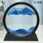 3D Sandbild aus Glas mit fließender Sandkunst Zorenza