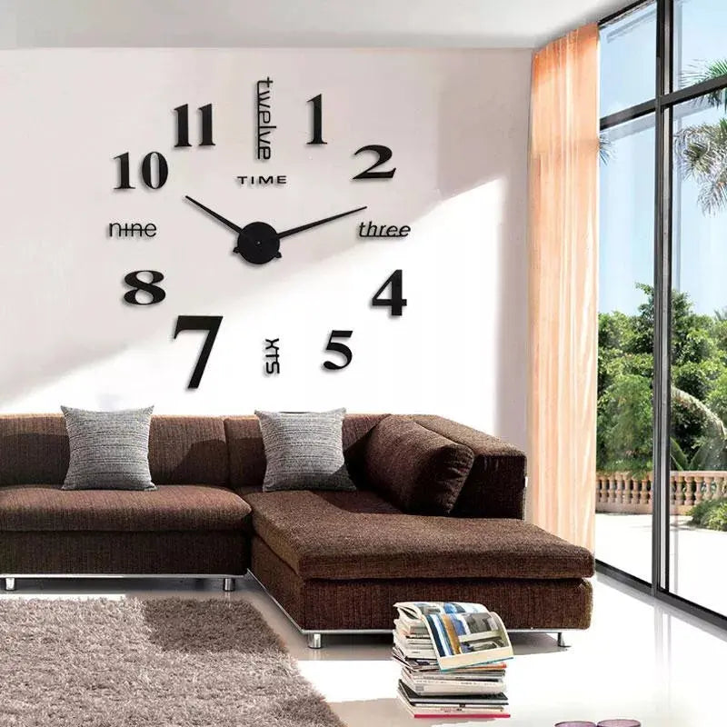 3D Wanduhr mit DIY-Ziffern, modern Zorenza