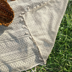 Picknickdecke mit Boho-Muster und Fransen – Polyester -    Zorenza