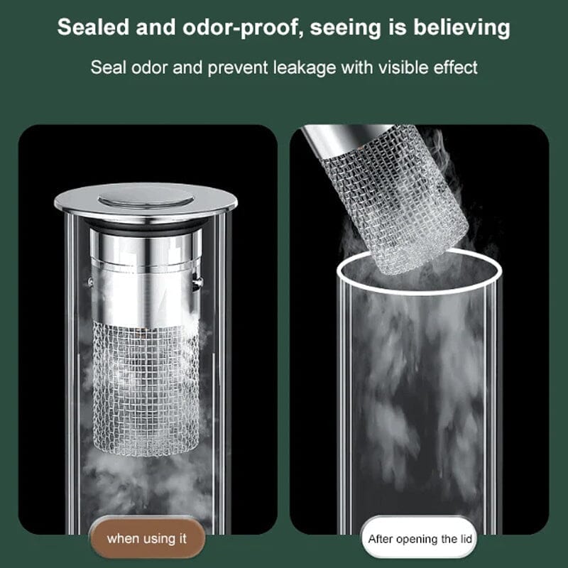 Abflussfilter Edelstahl mit Pop-up-Mechanismus -    Zorenza