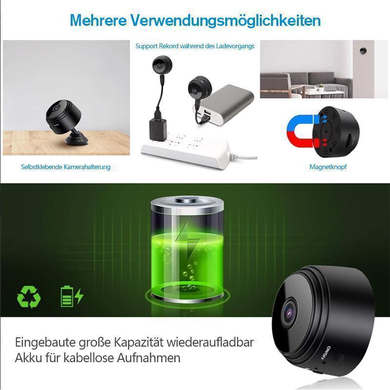 Mini Überwachungskamera WiFi mit Magnet und Nachtsicht -    Zorenza