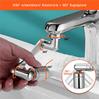Wasserhahn-Adapter mit 1080° Schwenkarm -    Zorenza