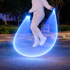 LED-Springseil mit leuchtender Seilbahn – Spaß bei Tag und Nacht Zorenza
